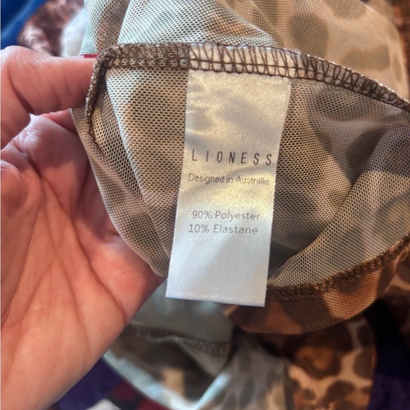 Lioness Sheer Leopard Print Mesh Button Up Top Y2K Fitted Going Out - Picture 7 of 7